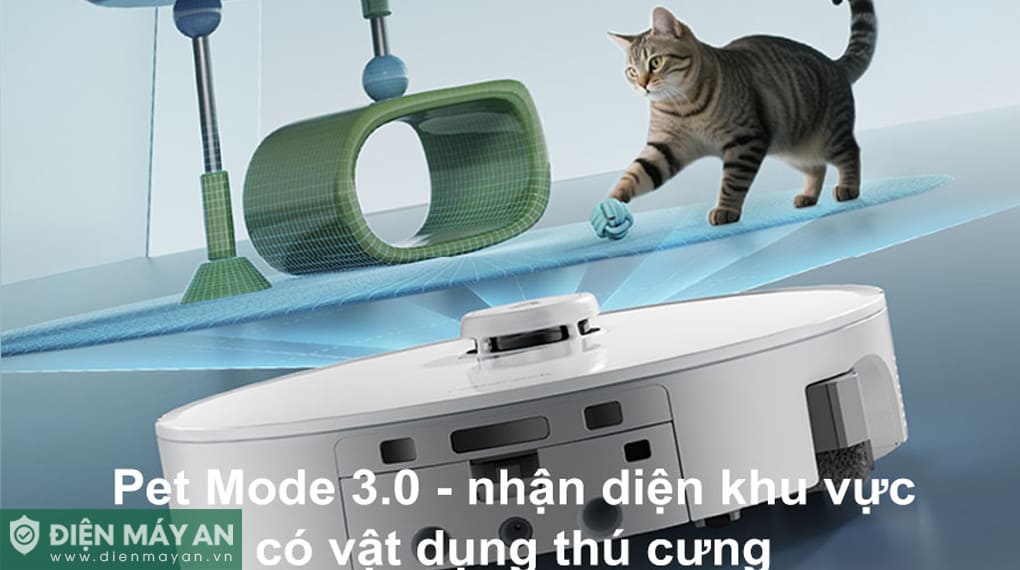 Robot hút bụi lau nhà Roborock QRevo CurV 2 Flow - Trắng